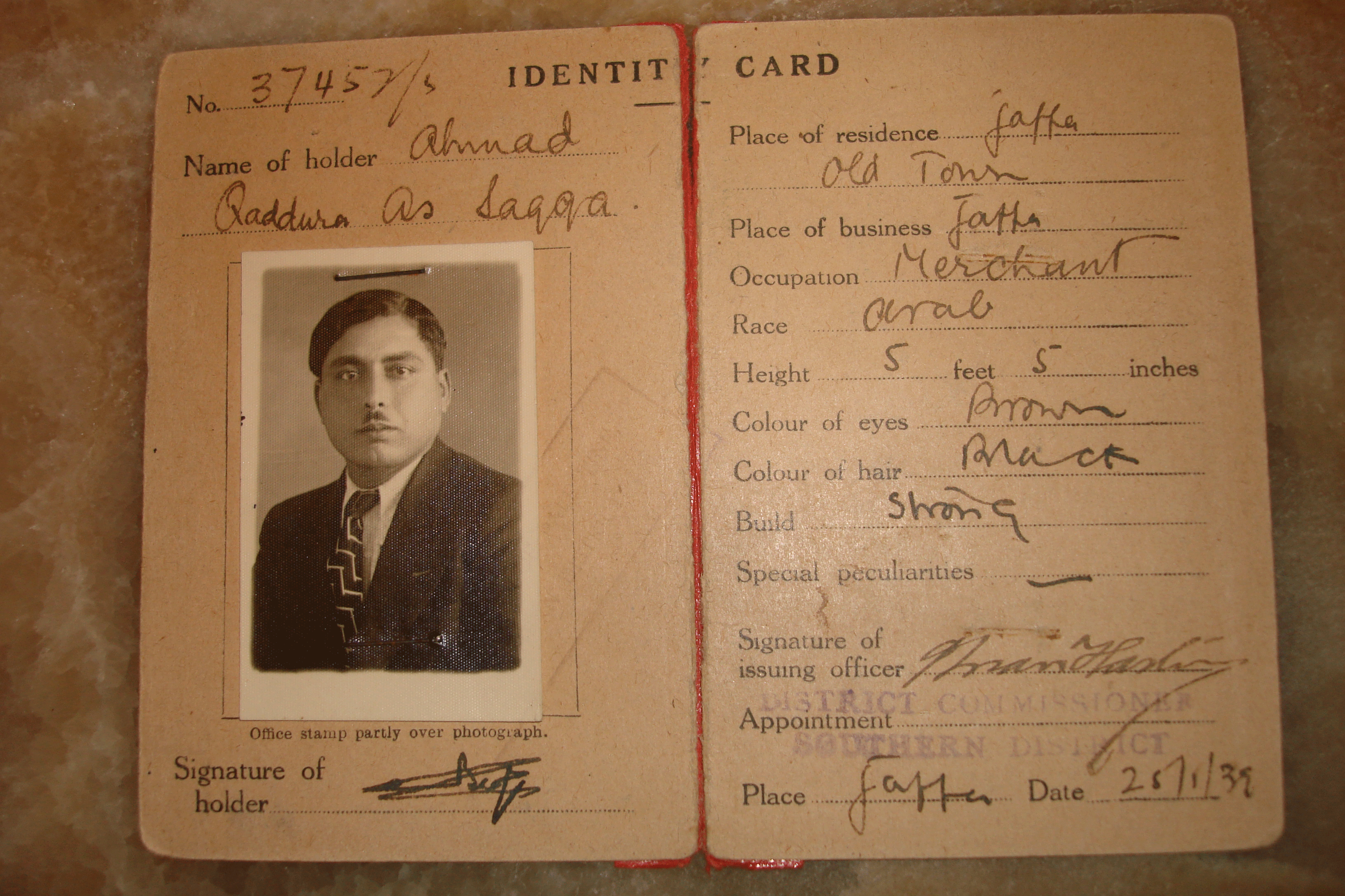 Sacca Identity Card, Copyright Paths of Exile